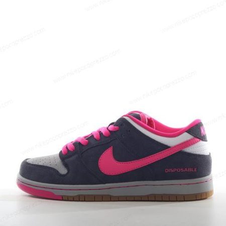 Scarpe Uomo/Donna Nike SB Dunk Low ‘Bianco Nero Rosa’ 504750-061